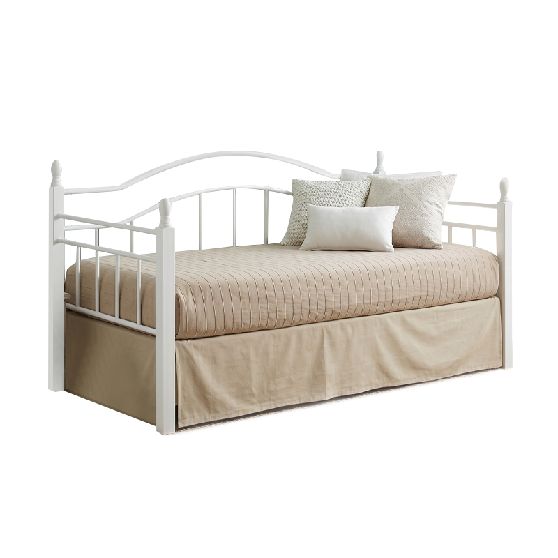 Κρεβάτι - Καναπές VINCENT DAYBED μεταλλικό και ξύλινο σε χρώμα λευκό 90x190εκ.