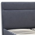 Κρεβάτι Marvel Megapap υφασμάτινο χρώμα ανθρακί 160x200εκ.
