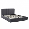 Nival Megapap fabric bed with storage space in anthracite color 160x200cm.