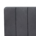 Nival Megapap fabric bed with storage space in anthracite color 160x200cm.