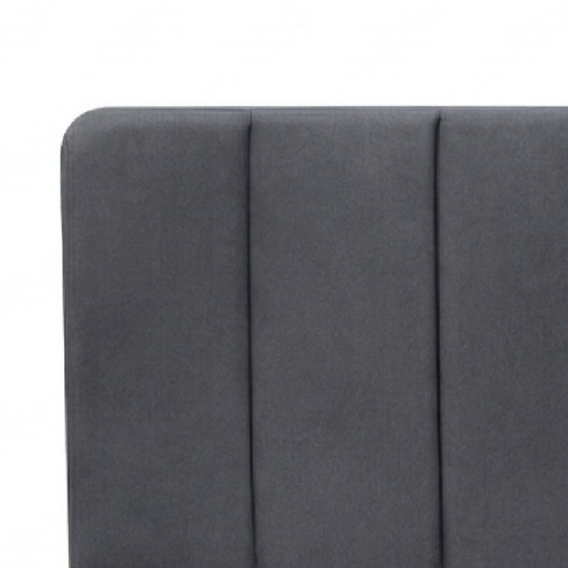 Nival Megapap fabric bed with storage space in anthracite color 160x200cm.