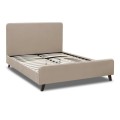 Ovelia Megapap fabric bed in beige color 120x200cm.