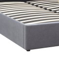 Renata Megapap fabric bed with storage space in grey color 150x200cm.