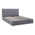 Renata Megapap fabric bed with storage space in grey color 160x200cm.