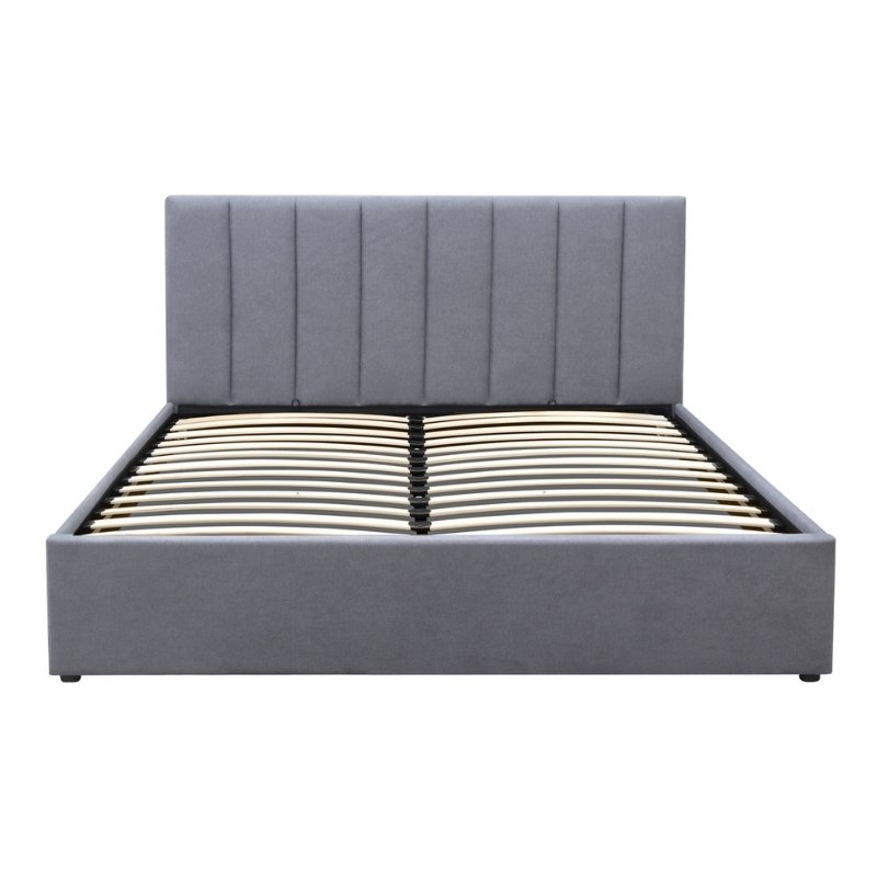 Renata Megapap fabric bed with storage space in grey color 160x200cm.