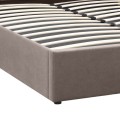 Renata Megapap fabric bed with storage space in beige color 150x200cm.