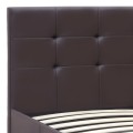 Sissy Megapap PU leather bed in brown color 160x200cm.