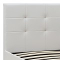 Sissy Megapap PU leather bed in white color 160x200cm.