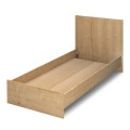 Troy Megapap melamine bed in oak color 100x200cm.