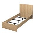 Troy Megapap melamine bed in oak color 100x200cm.