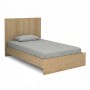 Troy Megapap melamine bed in oak color 120x200cm.