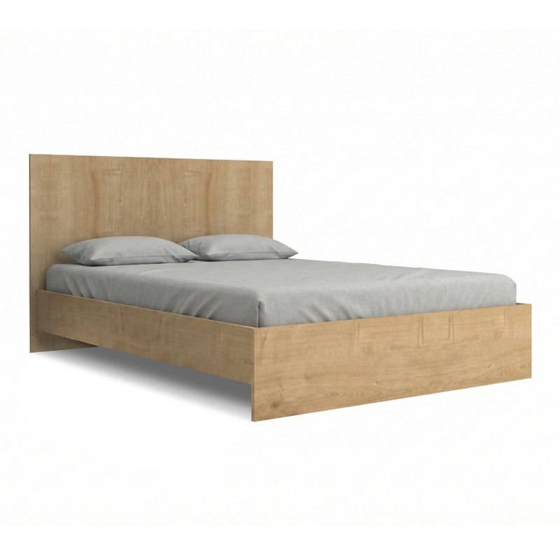 Troy Megapap melamine bed in oak color 140x190cm.