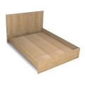 Troy Megapap melamine bed in oak color 140x190cm.