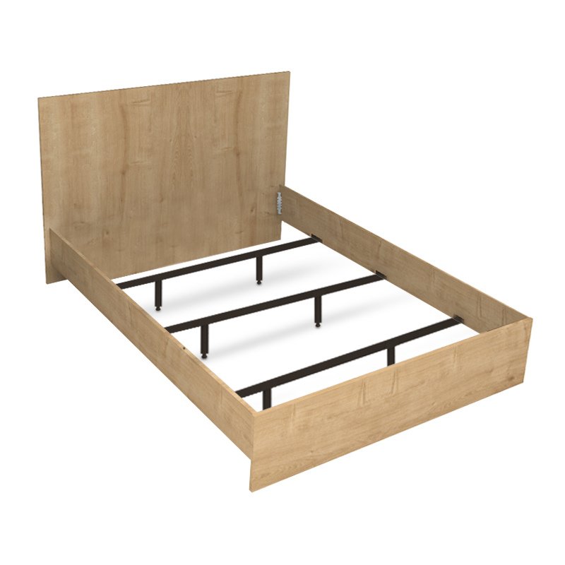 Troy Megapap melamine bed in oak color 140x190cm.