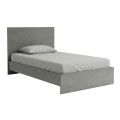 Troy Megapap melamine bed in concrete grey color 120x200cm.