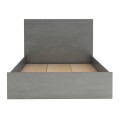 Troy Megapap melamine bed in concrete grey color 120x200cm.