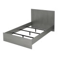 Troy Megapap melamine bed in concrete grey color 120x200cm.