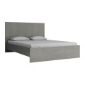 Troy Megapap melamine bed in concrete grey color 150x200cm.