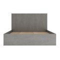 Troy Megapap melamine bed in concrete grey color 150x200cm.