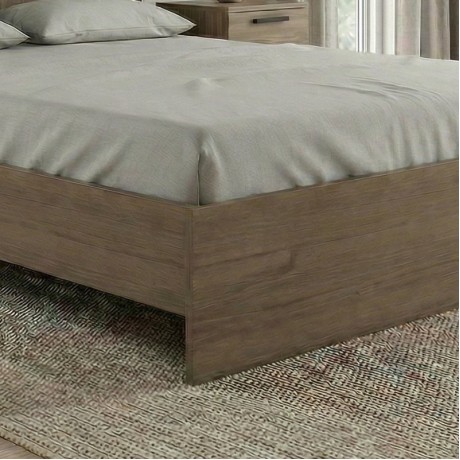 Troy Megapap melamine bed in walnut color 140x190cm.