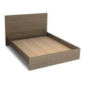 Troy Megapap melamine bed in walnut color 140x190cm.