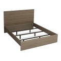 Troy Megapap melamine bed in walnut color 140x190cm.