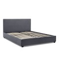 Verona Megapap fabric bed with storage space in anthracite color 160x200cm.