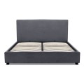 Verona Megapap fabric bed with storage space in anthracite color 160x200cm.