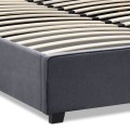 Verona Megapap fabric bed with storage space in anthracite color 160x200cm.