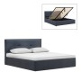 WALTER Gas Lift Bed (for Mattress 160x200cm) Grey Fabric