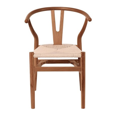 LIMA Chair Walnut, Seat Paper Rope Natural