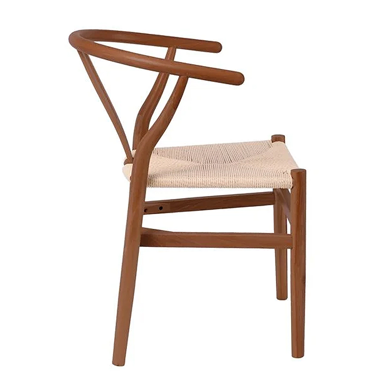 LIMA Chair Walnut, Seat Paper Rope Natural