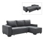 LONDON Left Corner Sofa-Bed / Fabric Anthracite