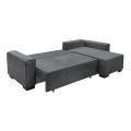 LONDON Left Corner Sofa-Bed / Fabric Anthracite