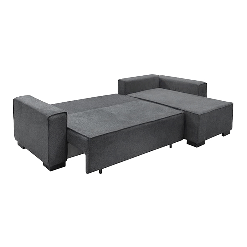 LONDON Left Corner Sofa-Bed / Fabric Anthracite