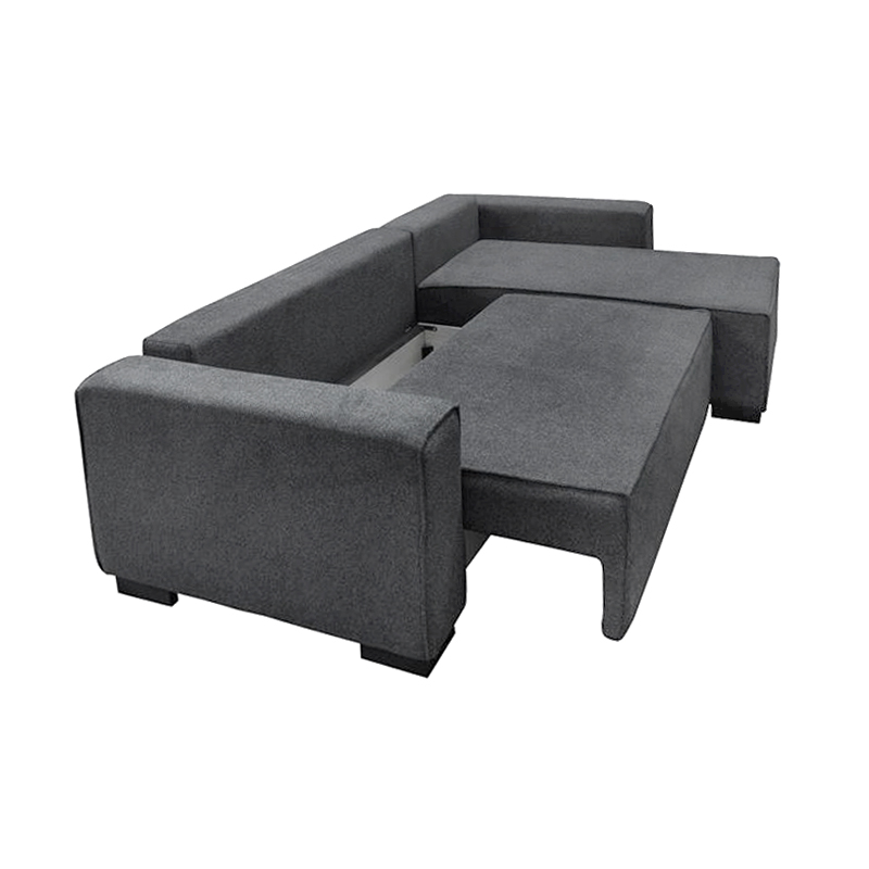 LONDON Left Corner Sofa-Bed / Fabric Anthracite