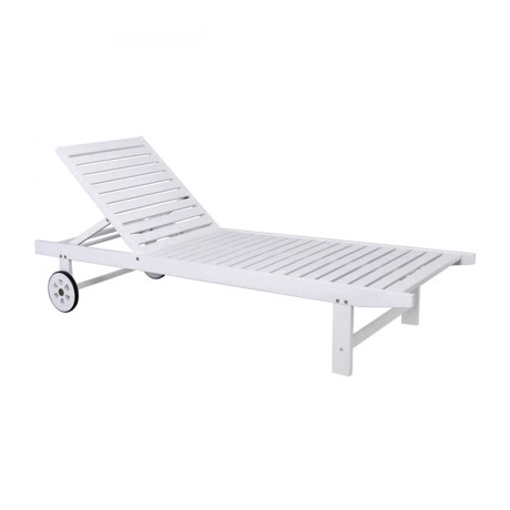 LUGANO Lounger White Acacia