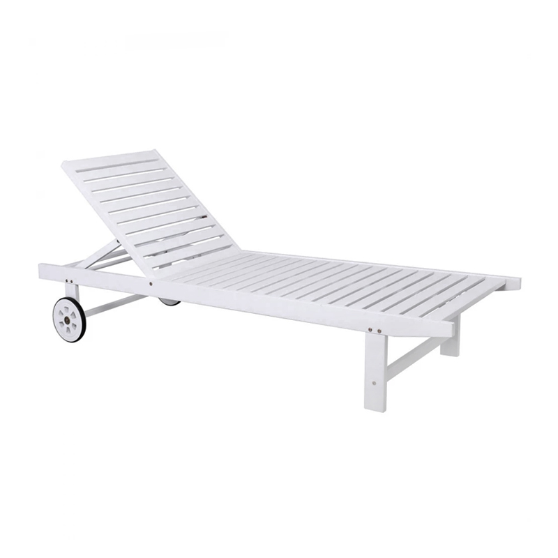 LUGANO Lounger White Acacia