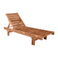 LUGANO Sunbed Pine, Impregnated Walnut