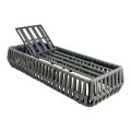 MAJORCA Lounger Alu/Olefin Rope Grey, Cushion Light Grey
