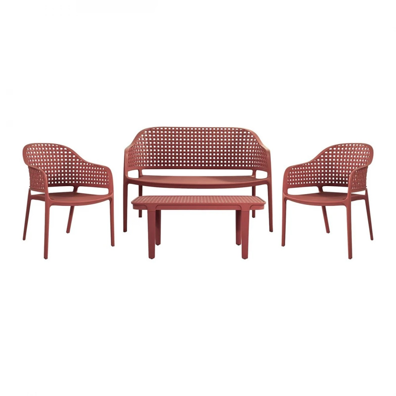 MALAGA Set (4pcs) PP-UV Bordeaux