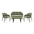 MALAGA Set (4pcs) PP-UV Green