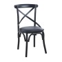 MARLIN Chair Metal Black Paint/Black Pu