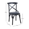 MARLIN Chair Metal Black Paint/Black Pu
