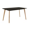 MARTIN Table 120x70cm Natural / Black
