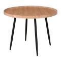 MATRIX Coffee Table D.70x52cm Natural/Metal Black