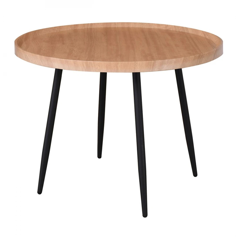 MATRIX Coffee Table D.70x52cm Natural/Metal Black