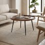 MATRIX Coffee Table D.70x52cm Walnut/Metal Black