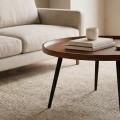 MATRIX Coffee Table D.70x52cm Walnut/Metal Black