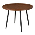 MATRIX Coffee Table D.70x52cm Walnut/Metal Black